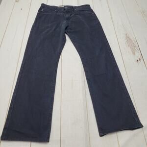 Adriano Goldschmeid the Protege black straight leg jeans hemmed regular